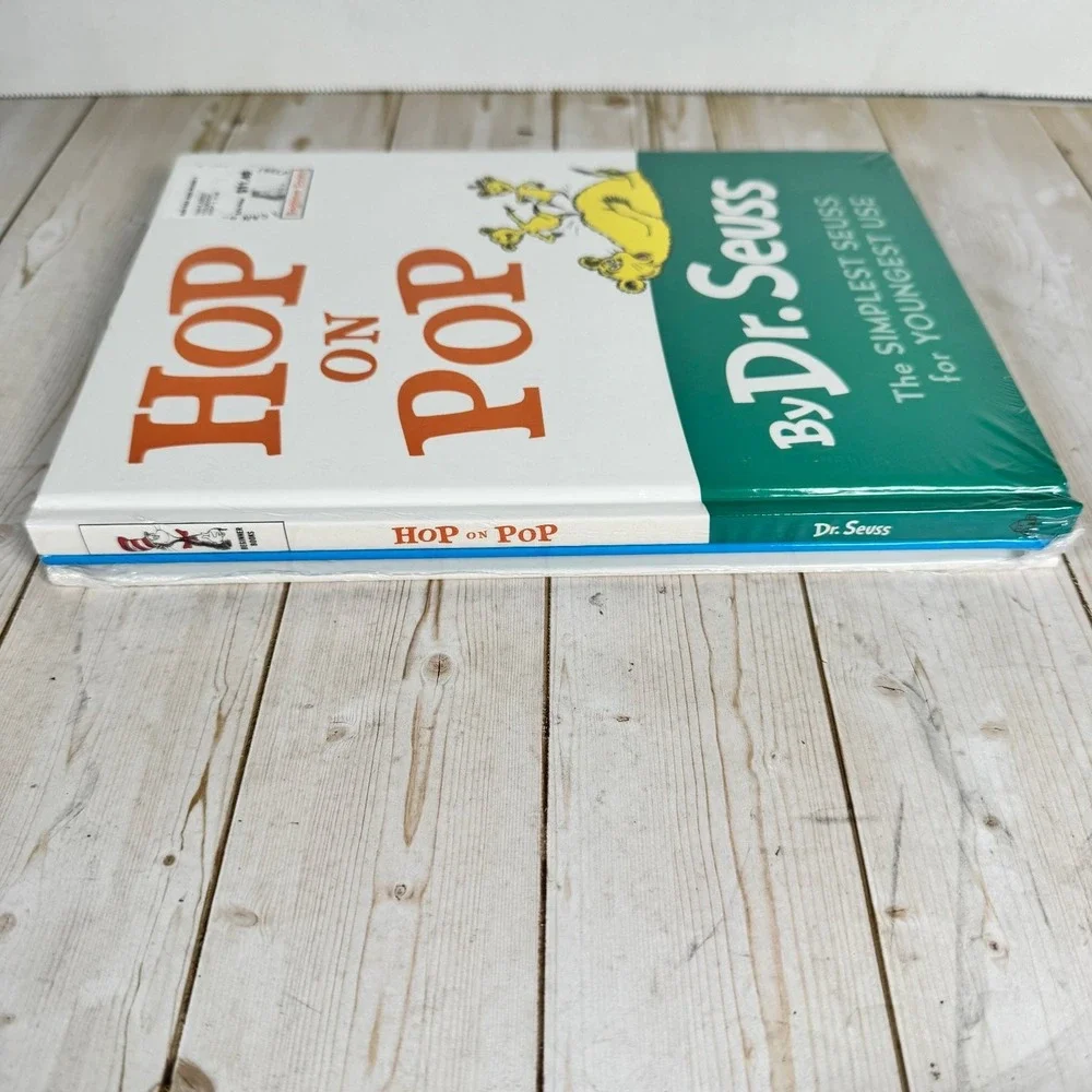 Dr. Seuss Hop on Pop & Put Me in the Zoo Lopshire Sealed Hardcover Beginner Book